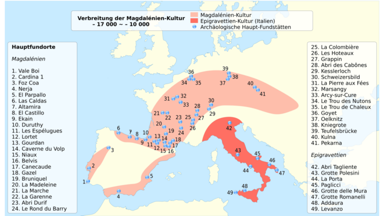Verbreitungsgebiet der Magdalénien